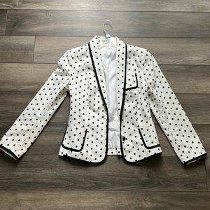 Express polka dot suit jacket
